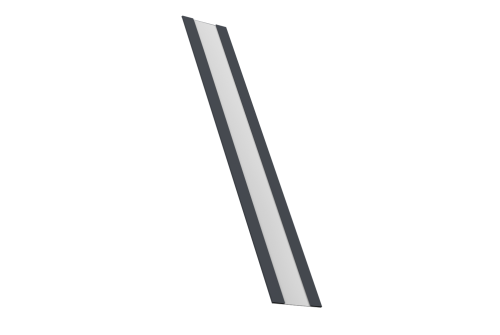 Крепежная планка жалюзи Milan, Milan Slim, Tokyo 0,45 Drap RAL 7024 мокрый асфальт (2м)