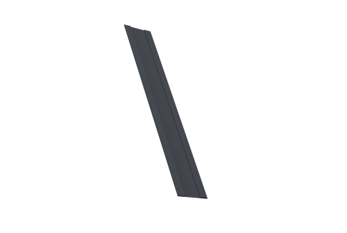 Крепежная планка жалюзи Milan, Milan Slim, Tokyo 0,45 Drap-double TX RAL 7024 мокрый асфальт (3м)